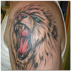 Tribal Lion Tattoos for Men