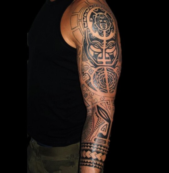 20 Beautiful Tribal Sleeve Tattoos | Only Tribal