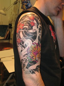 Tribal Sleeve Tattoos with Color