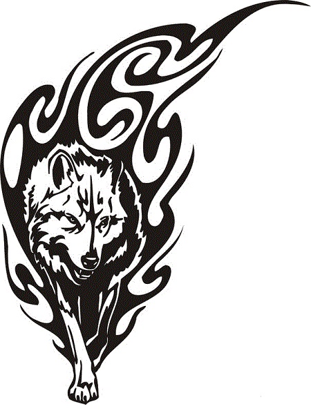 wolf tribal tattoos designs arm