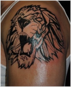 Tribal Tattoos Lion