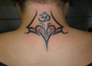 Tribal Tattoos for Women on Neck