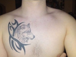 Tribal Wolf Tattoo Design