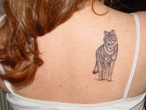 Tribal Wolf Tattoo for Women