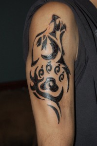 Wolf Tribal Tattoo