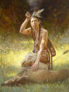 Wampanoag Indians Hunting